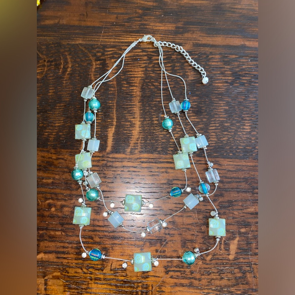 Elegant Multi-Strand Beaded Necklace